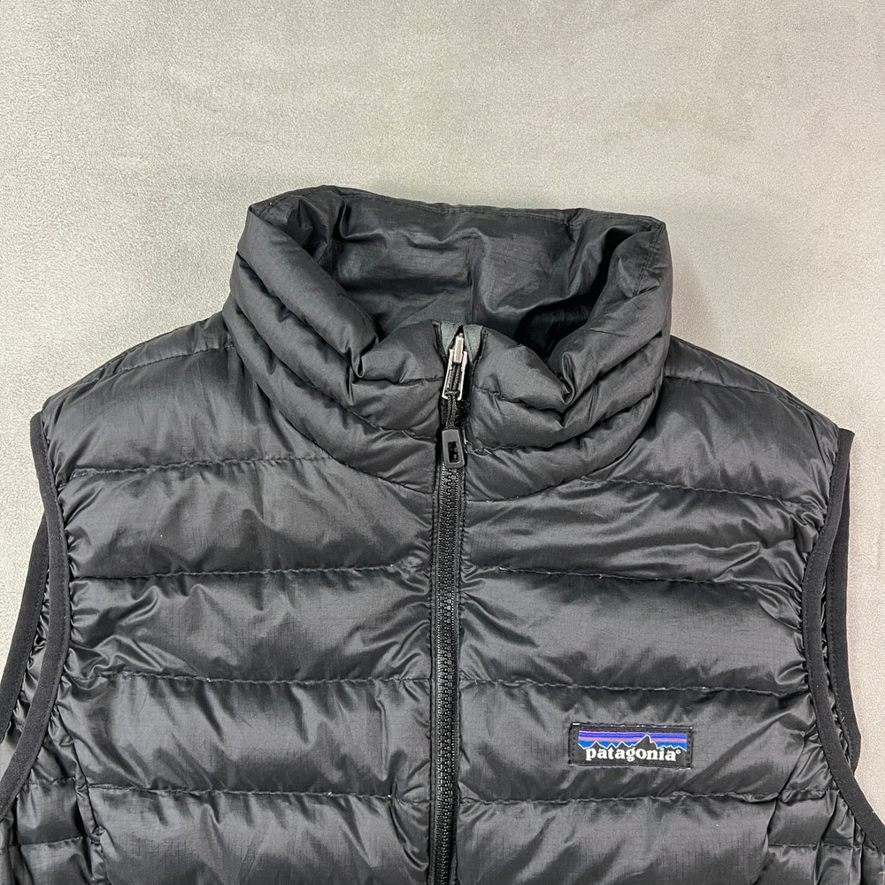 Patagonia Down Sweater Vest Womens M Black Full Zip Insulated Puffer Outdoor - Picture 3 of 10